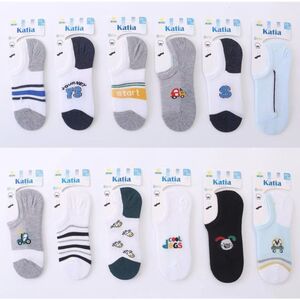 Socquettes enfants en coton à motifs amusants et originaux