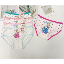Culottes à pois joyeux pour fille 2 à 10 ans avec motif de princesse - 24 pièces