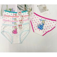 Culottes à pois joyeux pour fille 2 à 10 ans avec motif de princesse - 60 pièces
