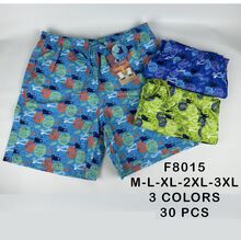 Short de bain homme imprimé fantaisie sur le thème du surf