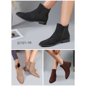 Bottines chelsea en suédine avec fermeture à glissière taille 36-41