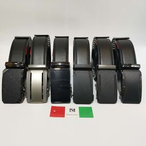 Ceinture en cuir de vachette souple à boucle automatique ajustable