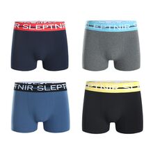 Boxer homme uni avec ceinture élastique logotée "Sleptnir"