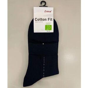 Chaussette homme en coton avec des petits motifs coloris noir