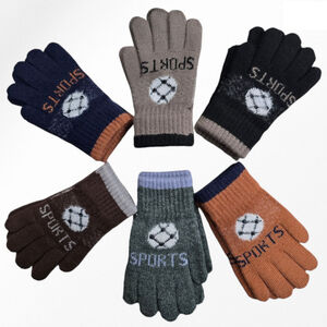 Gants épais et extensible avec décor de ballon sports