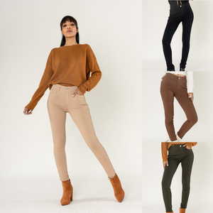 Legging stretch taille haute muni d’un zip et de poches avant/arrière