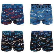 Boxer pour homme en coton à motif de requins dans des styles différents