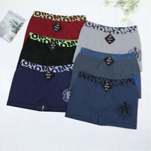 Boxer homme en polyamide à motif "Spartan" imprimé sur la cuisse