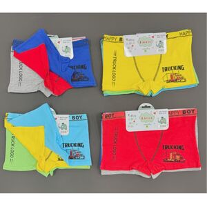 Boxer pour garçons en coton doux à motif camion
