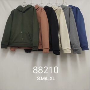 Sweat à capuche unisexe basique et chaud avec poche frontale