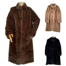 Long manteau en fausse fourrure façon vison, d'une incroyable douceur