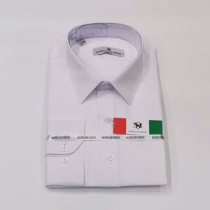 Chemise slim homme à manches longues dans une teinte blanche