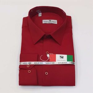 Chemise homme coupe slim en bordeaux uni sophistiqué