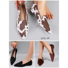 Mocassins plats à bout pointu en fausse fourrure  taille 36 - 41