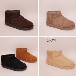 Bottines de neige en suédine doublée de fourrure chaude taille 36-41