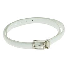 Ceinture à boucle ardillon MASSILIANO SERGIO blanc