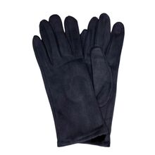 Gants index tactile à effet suédine marine