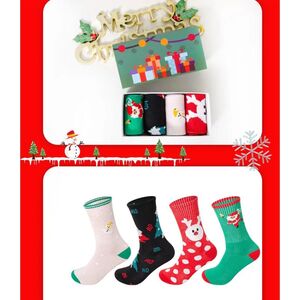 20 paires de chaussettes femme à motifs Noël festifs
