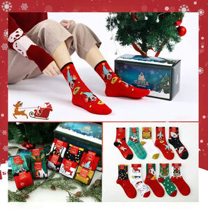 Coffret de Noël féérique : 40 paires de chaussettes colorées 35-40