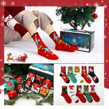 Coffret de Noël féérique : 40 paires de chaussettes colorées 35-40