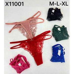 String en dentelle florale à brides fines et petits anneaux métalliques