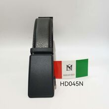 Ceinture en cuir de vachette avec boucle réglable automatique