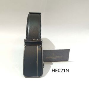 Ceinture en cuir de vachette noir Edisson Harry’s à ajustement automatique
