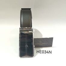 Ceinture noir automatique Edisson Harry's en croûte de cuir de vachette