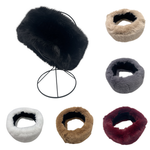 Bandeau d’hiver doux et stylé en fausse fourrure acrylique