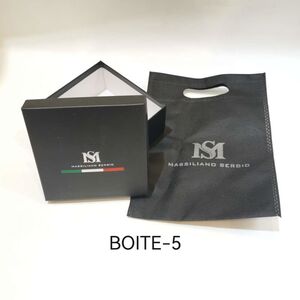 Boîte d'emballage rigide + un sac réutilisable Massiliano Sergio