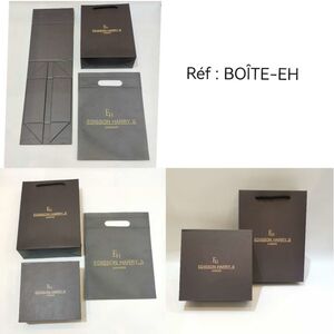 Sac de caisse + une boîte d'emballage + sac réutilisable Edisson Harry's London