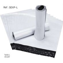 Sac d'expédition en plastique léger et résistant - Taille L 81x59 cm