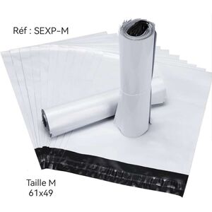 Sac d'expédition en plastique léger et résistant - Taille M 61x49 cm