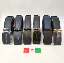 Ceinture Massiliano Sergio bleu marine à fermeture automatique
