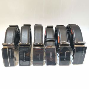 Ceinture stylée en cuir noir à système automatique Kalewensen