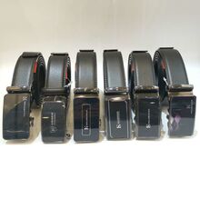 Ceinture homme en cuir noir à fermeture automatique Kalewensen