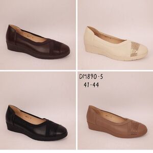 Ballerines compensées confort et souple à bout texturé grande taille 41 - 44