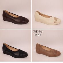 Ballerines compensées confort et souple à bout texturé grande taille 41 - 44