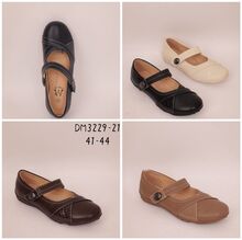 Ballerines à bout texturé avec bride à boucle décorative grande taille 41 - 44