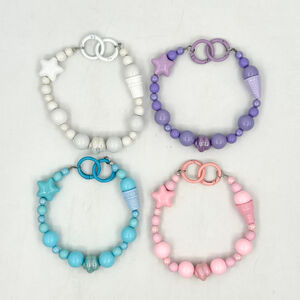 Dragonne de téléphone en perles avec breloques étoile et cornet de glace