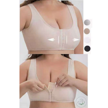 Brassière confort grande taille avec ouverture frontale par agrafes