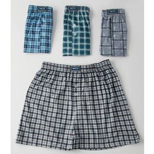 Caleçon Amytis confectionné en coton avec des motifs à carreaux