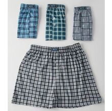 Caleçon Amytis confectionné en coton avec des motifs à carreaux