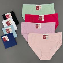 Culotte en coton/élasthanne avec détails bandes en dentelle