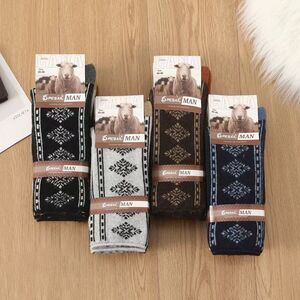 Chaussettes PESAIL homme en laine avec un motif jacquard