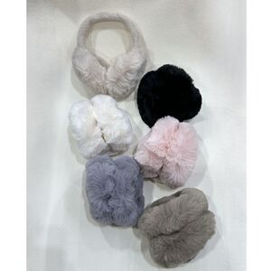 Cache-oreilles grand modèle en fausse fourrure douce en polyester