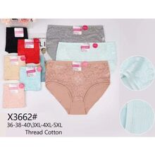 Culotte confortable en coton décorée d’une dentelle florale