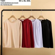 T-shirt thermique femme avec un intérieur polaire à manches longues