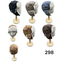 Chapka effet daim classique d'hiver doublée en fausse fourrure