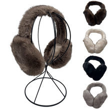 Cache-oreilles en fausse fourrure pelucheuse